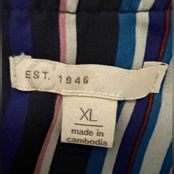 Women’s C Est 1946 Multicolored Striped Blouse Size XL - Picture 3 of 5